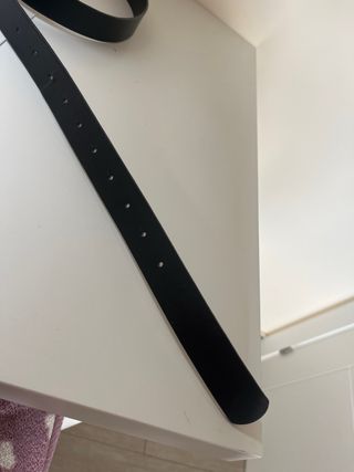 Cinturón Ralph Lauren Negro Hebilla Dorada RL