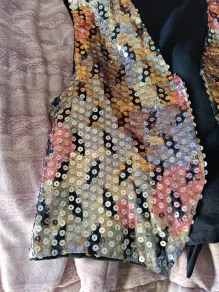 Chaleco lentejuelas multicolor