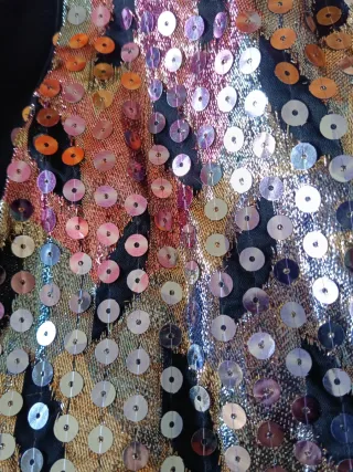 Chaleco lentejuelas multicolor