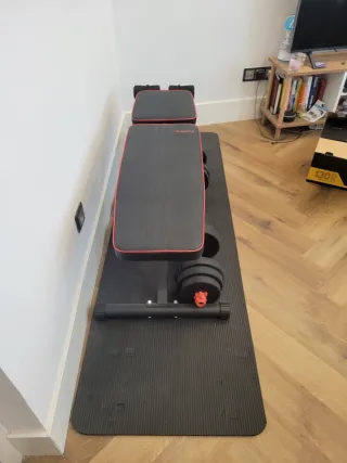 Banco de Pesas y Mancuernas Ajustable