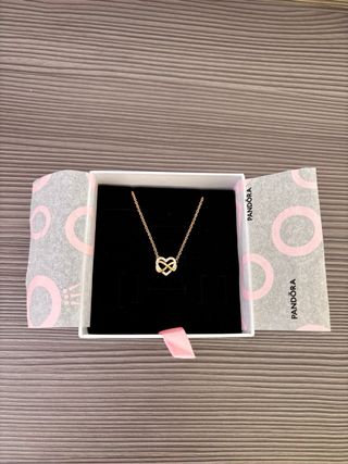 Colgante Pandora Corazón Infinito Chapado Oro