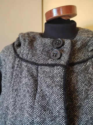 Chaquetón Bimba y Lola Negro/Gris