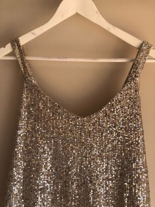 Vestido lentejuelas Pull & Bear