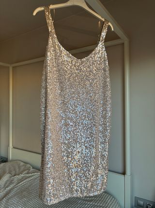 Vestido lentejuelas Pull & Bear