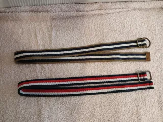 Cinturones de tela a rayas 80cm