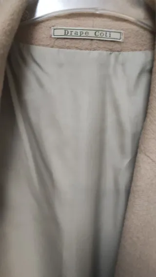 Chaquetón Mohair Lana Talla 44 Beige