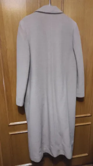 Chaquetón Mohair Lana Talla 44 Beige