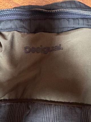 Abrigo Desigual Negro y Marrón