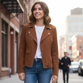 Cazadora ante Mango S NUEVA marrón