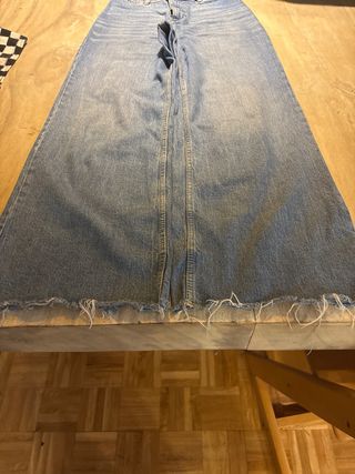 Pantalones vaqueros anchos mujer