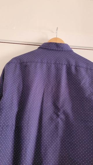 Camisa Sfera Men Azul Lunares XL