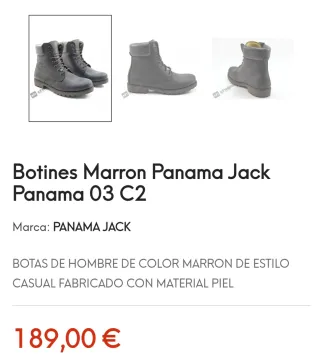 Botas Panama Jack Marrones