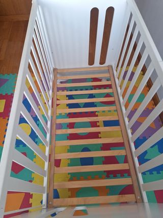 Cuna sweet bear con colchon S2 con funda impermeab