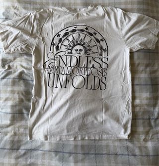 Camiseta Pull&Bear Blanca Estampada