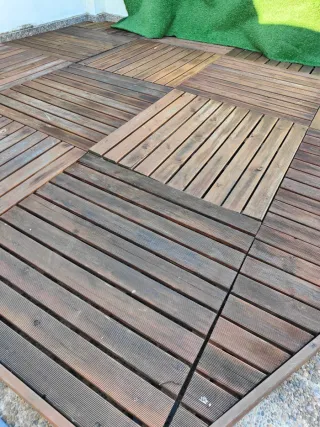 Tarima madera exterior 1x1m