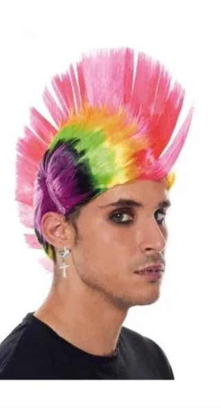 Peluca Punk Arcoíris