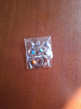 Colgantes Letra China Plata Multicolor