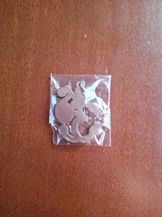 Colgantes Letra China Plata Multicolor