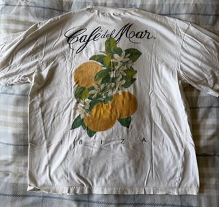 Camiseta Pull&Bear blanca con estampado