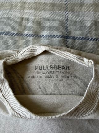Camiseta Pull&Bear blanca con estampado