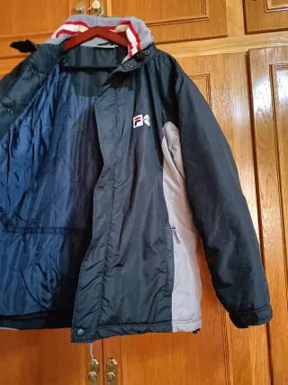 Anorak FILA Y2K acolchado hombre M retro