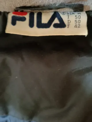 Anorak FILA Y2K acolchado hombre M retro