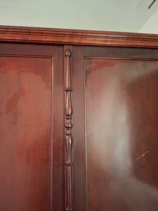 Armario vintage madera 2 puertas mediados siglo xx