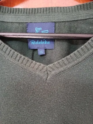 Jersey Ridebike cuello pico verde Talla XL