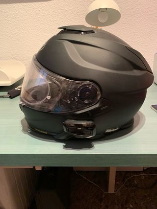Casco Integral Shoei Negro Mate. GT AIR II Cardo