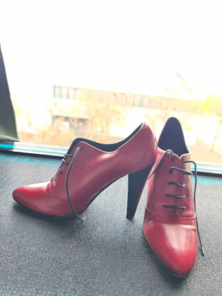 Botín Hugo Boss Rojo Mujer Talla 40