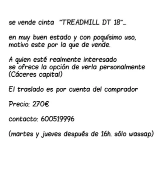 Cinta de correr BODYTONE DT 18