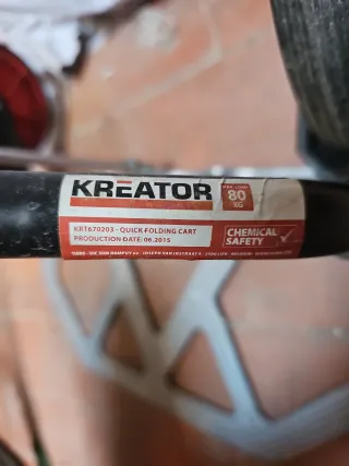 Carretilla de mano plegable