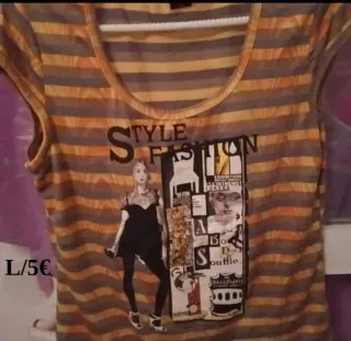 Camisetas manga corta mujer talla L