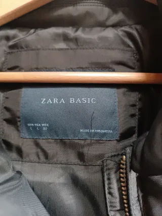 Plumas largo Zara negro Talla L