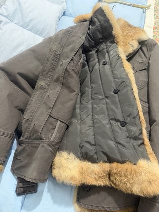 Giacca Conbipel con pelo marrone