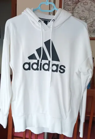 Sudadera Adidas Blanca Mujer