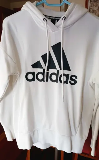 Sudadera Adidas Blanca Mujer