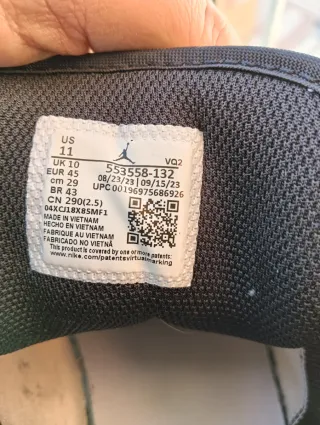 Nike Air Jordan 1 Low Blanco/Negro