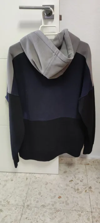 Sudadera Nike Azul y Gris con Capucha