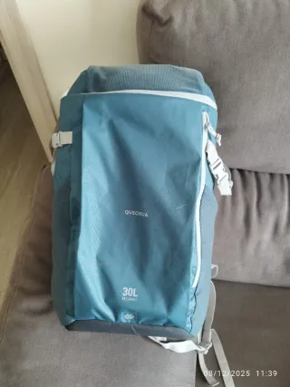 Nevera Mochila Quechua 30L Azul/Gris