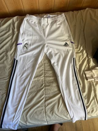 Pantalón Chándal Real Madrid Blanco Adidas