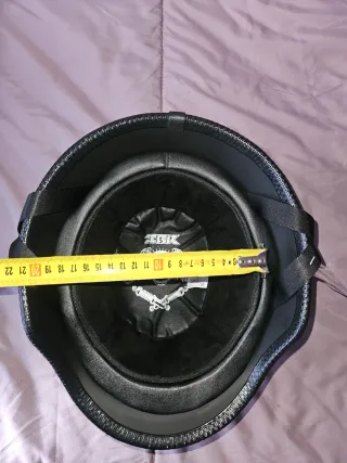 Casco Moto Vintage Negro