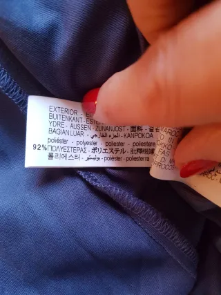 Vestido terciopelo azul Zara