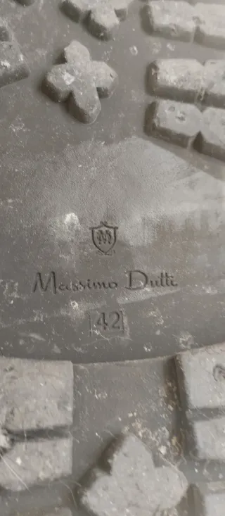 Botas de piel Massimo Dutti Marrón