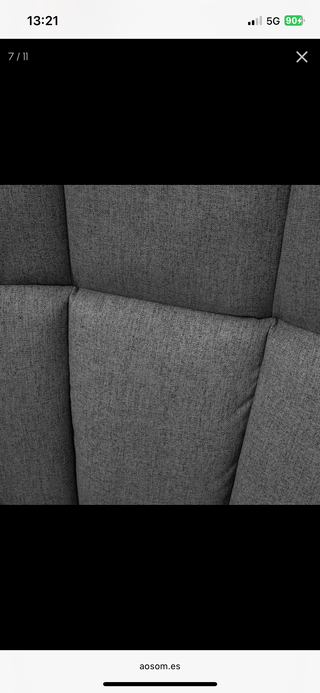 Poltrona dondolo in tessuto e legno