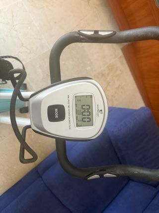 Bicicleta Estática Runfit Azul y Blanca