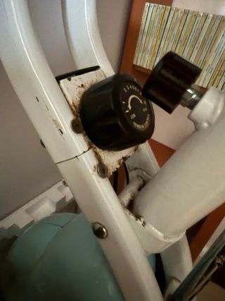 Bicicleta Estática Runfit Azul y Blanca