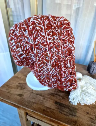 Gorro Lana Suave con Pompones