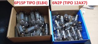 Válvulas Rusas 6N2P (12AX7) y 6P15P (EL84)