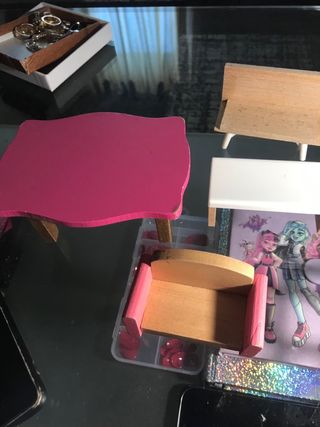 Accessori casa Barbie in legno